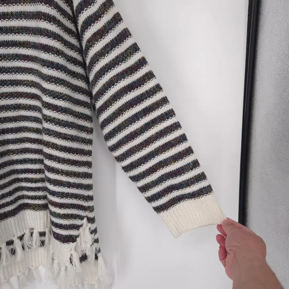 Cozy Co. by Cozy Casual Striped Fringed Long Sleeve Plus Size Sweater Size 3X